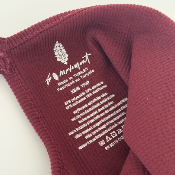 Free People Free Style Shortsie Ribbed Exercise Romper XS/S - Picture 4 of 7